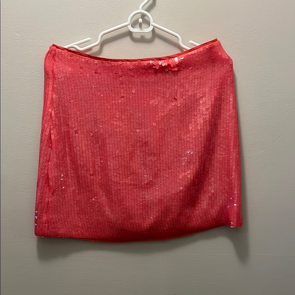 Jcrew pink  Sequin Skirt